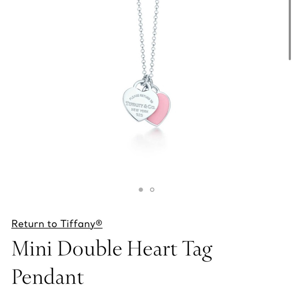 Tiffany & Co. mini double heart tag